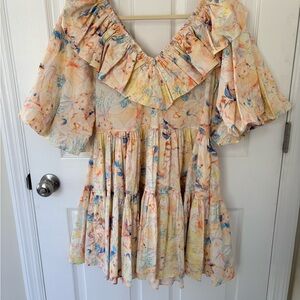 Vestique Pastel Floral Dress